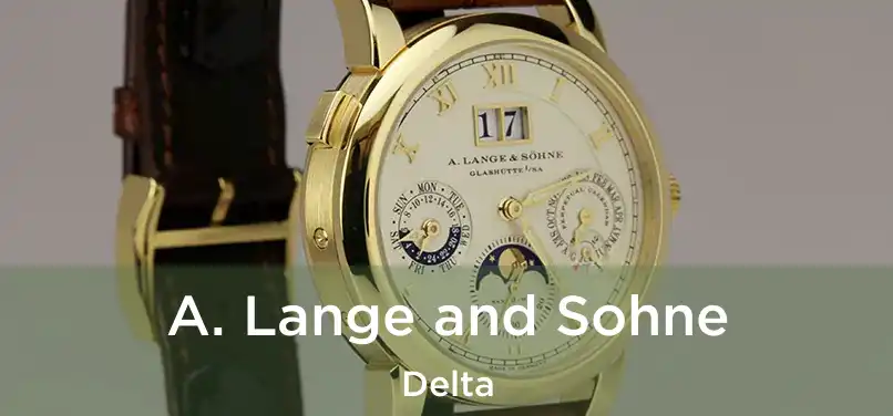  A. Lange and Sohne Delta